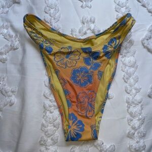 PACSUN floral bikini bottoms